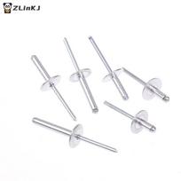 Large Flange Aluminum Rivets Kit Easy to Use Blind Rivets for Woodworking Metalworking Home Improvement A1