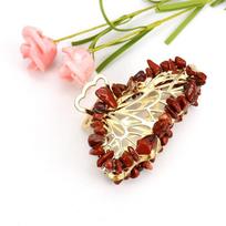 Crushed Stone Hair Clip Alloy Butterfly Crystal Hairpin Fashion Hair Claw  Daily wear F