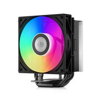 CPS CPU Cooler [RT400-ARGB-BK] 148mm Height, Narrow Fin Offset Design, Intuitive Installation [Authorized Japanese Distributor]