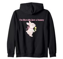 Cottagecore Cute Bunny Girly Easter Zip Hoodie