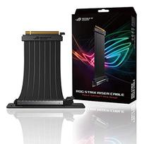 ASUS RS200 ROG STRIX RISER CABLE  240 mm PCI-E 3.0 x 16 Riser Cable, 90-degree Adapter, SafeSlot Design, EMI Shielding