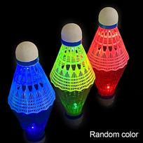 6Pcs LED Badminton Ball Glowing Light Up Plastic Badminton Shuttlecocks Colorful Lighting Balls Sports Training In/Outdoor Game