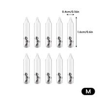 10Pcs 3mm/4mm/5mm Glass Fishing Rattles - Insert Tube Rattles Shake Attract Lure for Jig & Fly Tying Fishing Accessories