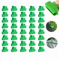 40PCS Plastic Greenhouse Film Clamp Easy To Attach Fits 11mm Pipe Greenhouse Film Clip Green Greenhouse Film Buckle