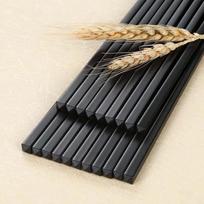 1 Pairs Black Alloy Chinese Chopsticks Food Sushi Sticks Reusable Non Slip Dishwasher Safe Bamboo Food Grade sushi Chopsticks