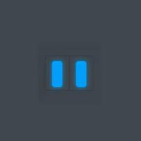 Glow in the Dark Switch Button Label Sticker DIY Luminous Indicating Strip Night Light Wall Decorative Glowing Rectangle Sticker mėlyna