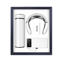 Luxury Gift Set: Smart Insulated Mug, Neck Massager & Stand Power Bank