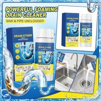 Drain Storm Sink and Drain Cleaner 100g Foaming Cleaning Blend for Kitchen Basin Shower Drain Outlet Toilet Bowl Pipe Maintenance One Size