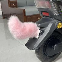 Electric 2D Comic Exhibition Plush Fox Tail for Cosplay, Show Car, or EV Tie Strap Use