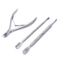 3Pcs Set Sharp Cuticle Nippers Nail Clipper Cutter Dead Skin Remover Professional Manicure Tool
