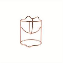 1pc Metal Makeup Sponge Holder with Cat Ear Design Vanity Bathroom Organizer Storage Rack for Cosmetic Puff Accessories