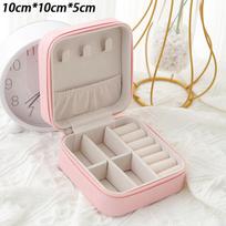 Simple Portable Travel Jewelry Storage Box for Bracelets Earrings Rings Studs Organizer