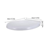 Waterproof Eva Padded Toilet Seat Cover Soft Foam Gentle Close Easy Install Removable for Elderly Adults Bathroom Comfort Seat