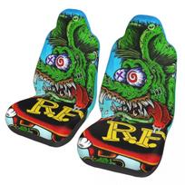 The Rat Fink Car Seat Cover Custom Printing Universal Front Protector Accessories Cushion Set
