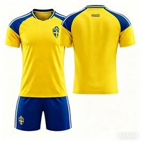 2026 World Cup Sweden home jersey No. 10 Ibrahimovic short-sleeved football jersey custom cross-border men's 16 yards