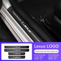 Car Door Sill Carbon Fiber Sticker Threshold Side Anti Scratch Waterproof For Lexus RX ES GX LS LX IS GS RC UX IS250 ES300 RX450