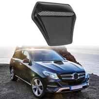 Universal Carbon Fiber Car Engine Hood Vent Cover Decor Air Flow Intake For Ford Escape Outlet Cover Decoration