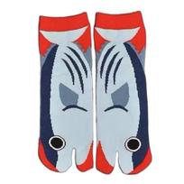 Fashion Deep-sea Animals Funny Fish Tube Socks Whale Shark Toe Mid Calf Sock Hosiery Flower Eel Two Toe Socks Gift One Size