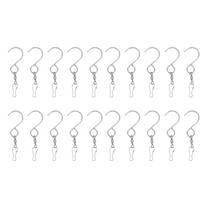 20pcs S Shape Hook S Hook Clips 360 Degree Rotation Stainless Steel Hanging Wind Chimes S Hooks Dual Clip 90mm Length
