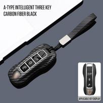 3 4 Buttons Carbon Style ABS Car Key Case Cover Fob for Porsche Panamera 997 944 924 Cayenne 958 911 971 911 9YA Macan Boxster