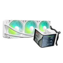 TRYX All-in-One Liquid CPU Cooler PANORAMA SE 360mm (120mm x3) ARGB Triple Fan L-shaped AMOLED Water Block White [Authorized Domestic Distributor]