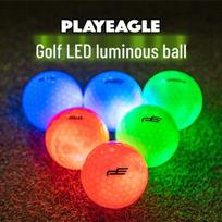 PLAYEAGLE Golf Glow Balls (Box of 6): Illuminates 5-7 minutes on impact, 40-hour battery life. Golf mėlyna/žalia