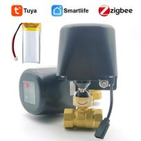 Rechargeable Battery Tuya Zigbee Timer Automatic Irrigation Watering Controller Water Valve Garden Wifi Remote Control Need Hub zigbee version DN15