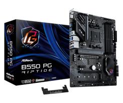 ASRock B550 PG Riptide Motherboard, compatible with AMD Ryzen 5000 series CPUs (Socket AM4), B550 ATX motherboard [Authorized domestic distributor
