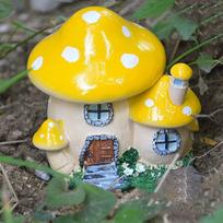 Ornament Bonsai Miniature Mushroom House Micro Landscape Fairy Garden Decor Toadstool Figurines Type 3