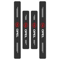 4pcs New Car-3D Carbon Flber Car Door SIll Protector Scratch Proof Tape For Opel Insignia Astra Antara Meriva Zafira H G Corsa