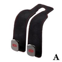 Car Seat Back Headrest Suede Hooks Organizer Holder Clips Accessories For Kia Morning Picanto Rio Stonic Sportage Ceed Optima Fo