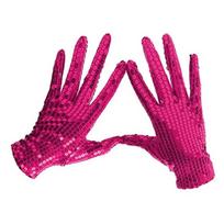 Gloves Fashion Stage Performance MJ Sequins Short Glove Silver Blue Red Black Golden Color Shinning Mittens