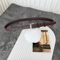 Hong Kong Retro Leather Belt for Women 2025: Genuine Leather, High-End, Versatile for Jeans, Stylish Waist Accessory 115 cm