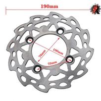 Front and rear brake disc rotors 180 185 190 200 210 220 230MM suitable for 125cc 150cc 200cc 250cc four-pit off-road motorcycle 190MM A