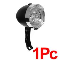 3LEDs Vintage Bike Headlights XPE Waterproof Flashlight MTB Front Lamps Night Riding Black Silver Waterproof Cycling Headlamp