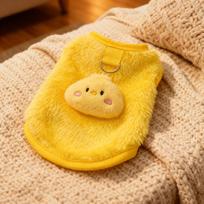Cute Frog Rabbit Pendant Winter/Autumn Pet Clothes Comfortable Cats Dogs Vest Warm Anti-shedding Pet Sweater Coat Pet Clothing (Yellow,M)