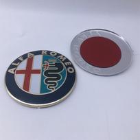 1Pcs 7color 74mm For Alfa Romeo 159 147 Giulietta Stelvio 4C MITO Giulia Sportiva Car Front Hood Emblem Logo Rear Trunk Badge