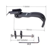 Foldable Bike Front Fork Light Mount for GoPro, Rockbros RHL400, and Brompton