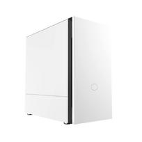 Cooler Master Silent PC Case White Model with Soundproof Steel Left Side Panel [Silencio S400 White Steel]