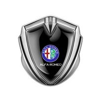 1PC 3D Metal Shield Emblem Badge Logo Car Side Fender Sticker For Alfa Romeo 147 GT Sportiva 159 156 Auto Decoration Accessories For Alfa Romeo