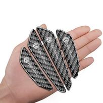4pc Car Door Edge Protective Stickers Carbon Fiber Anti-Collision Strip For Alfa Romeo Giulia Giulietta 159 156 MITO Stelvio 147 4pcs