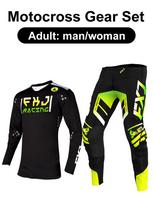 motocross gear set Enduro cross Jersey Pant Kits Racer Gear Set Off-road Mens Kits Women's mountain Downhill Motorcycle MX XXL-38