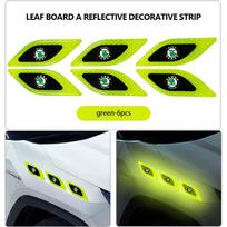 Car Side Fender Reflective Safety Strip Stickers Auto Warning Reflector Sticker For Skoda Fabia Kamiq Superb Scala Enyaq-iV MK3