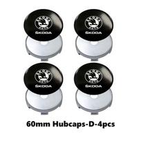 Car Wheel Center Hub Caps Sticker Auto Emblem Wheel Center Cap For Skoda Fabia Kamiq Superb Scala Enyaq-iV MK3 VisionS Yeti