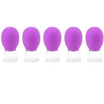5PC Silicone Cupping Massage Cup For Body Face Neck Eye Massager Vacuum Tank Body Facial Care, Anti-aging Beauty Tool