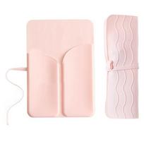 2 in 1 Hair Curler Storage Bag Silicone Portable Straightener Storage Pouch Folding Waterproof Hair Tool Styling Organizer