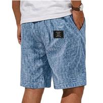 Men Summer Lightweight Breathable Slim Fit Casual Shorts Five Pocket Design Elastic Waistband Classic Wear Comfortable XL