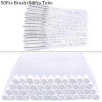 Reusable Eyebrow Brush Tube Eyelash Brushes Disposable Mascara Wands Applicator Acrylic Eyelash Drill Replaceable Brushes Makeup