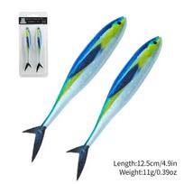3D Painted Soft Minnow Lure for Bass, Mandarin, Carp, and Aspius Fishing