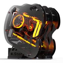 [Unconventional Dragon Head Shape] PC Case - Gaming PC Case - Dinosaur Head Design - Micro ATXMini-ITX & ATX Power Supply Compatible - DIY PC Case -